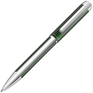 Pelikan Kugelschreiber Pura K40, Waldgrün - Druckkugelschreiber im eleganten Geschenk-Etui mit hochwertigem Aluminium-Gehäuse und komfortabler Drehmechanik für müheloses Schreiben.