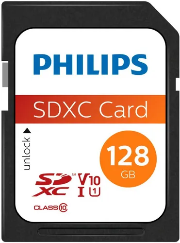Philips SDXC Karte 128GB Speicherkarte UHS-I U1 Class 10 Speicherkarte