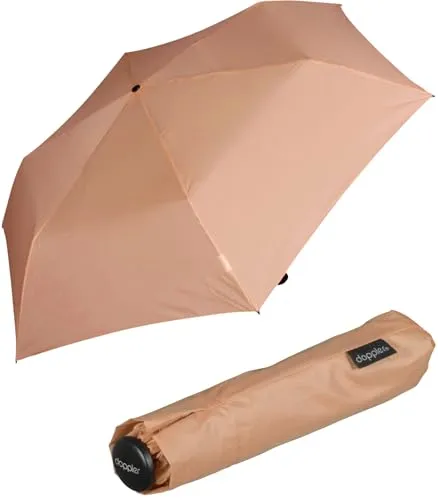 Doppler zero,99 extrem leichter Mini Damen Taschenschirm - coral pink
