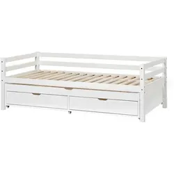 Hoppekids Tagesbett   ¦ weiß ¦ Maße (cm): B: 98 H: 71