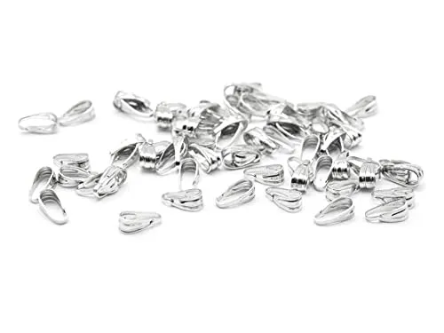 Collierschlaufen in antik silberfarben 30 Stück