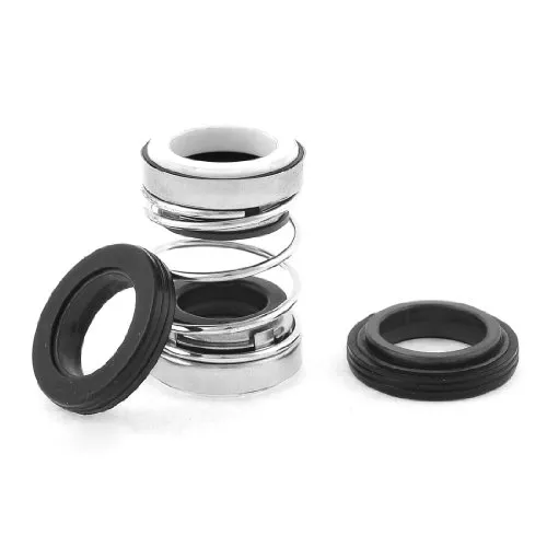 sourcing map Kwramik Schraubenfeder Gummi Bellow Gleitringdichtung Wellendichtung 15mm de DE de