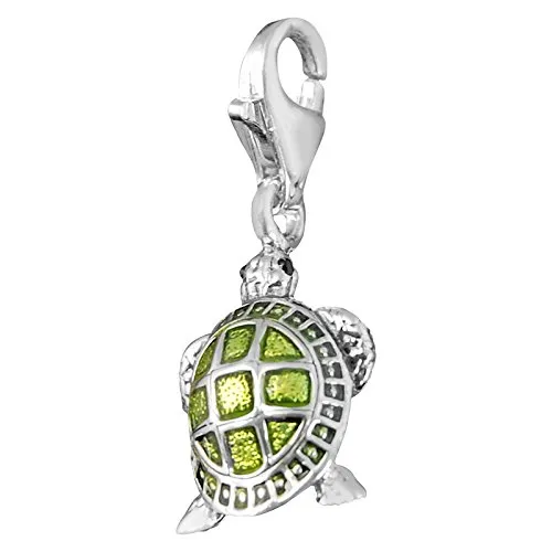 Thomas Sabo Damen Charm-Anhänger Schildkröte 925 Sterling Silber - Eleganter Charm-Anhänger aus 925er Sterlingsilber mit Karabinerhaken, ideal für Bettelarmbänder und Ketten. Perfektes Geschenk für jeden Anlass!