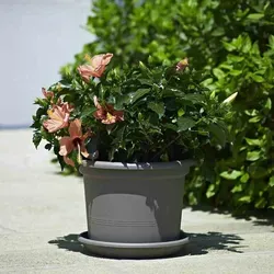 euro3plast Pflanzkübel GEO Ø 45 cm taupe