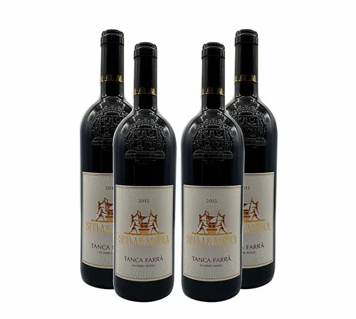 Sella und Mosca Rotwein - 4er Set - 4x 0,75L (13,5% Vol) - Tanca Farra Alghero