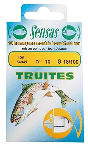 Sensas GEBUNDENER FORELLENHAKEN 20/100, N°8