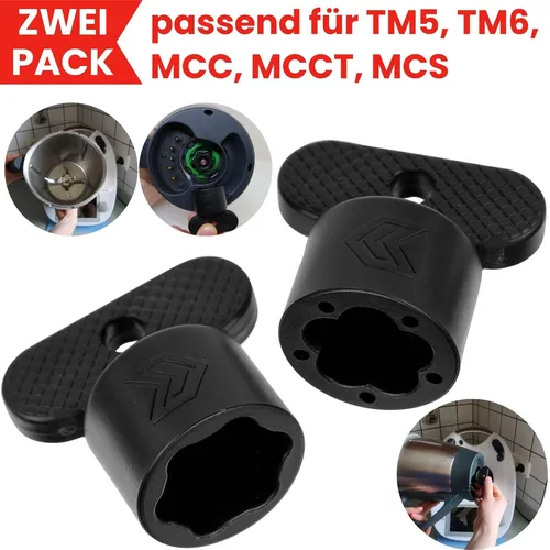Teiglöser Drehhilfe Messerdreher passend für Thermomix TM5 TM6 Monsieur Cuisine