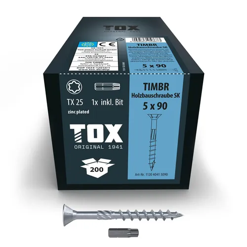 TOX TIMBR 5,0 x 90 SK Schrauben (200 Stk.) von TOX