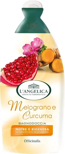 L'Angelica, Badegel mit Granatapfel und Kurkuma, 1 x 450 ml, feuchtigkeitsspende