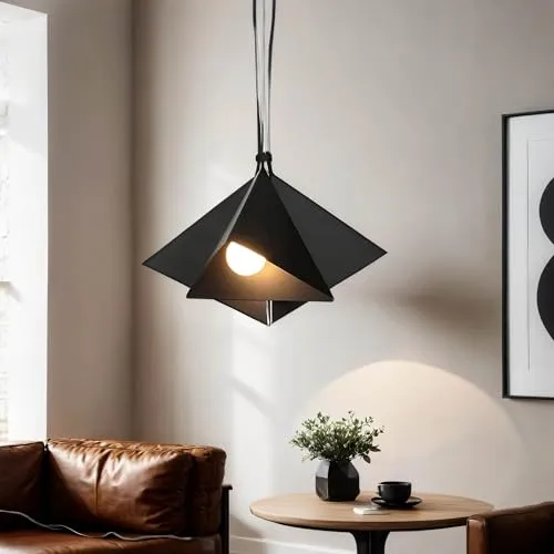 Licht-Erlebnisse Elegante Hängeleuchte in Schwarz 3x E27 bis zu 60 Watt 230V aus Metall, für Küche Esszimmer Pendelleuchte Hängelampe Pendellampe Beleuchtung innen