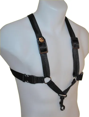 BG S40SH Saxophon Tragegurt Herren L - Ergonomischer Tragegurt für Alt-, Tenor- und Baritonsaxophone, mit Schnapphaken für sicheren Halt, ideal für Musiker, die Wert auf Komfort legen.