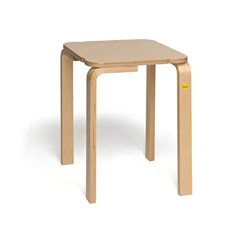 Erzi Hocker 45 cm aus Formholz - Stapelbar und ideal für Hockergymnastik - Sonstige - Der Erzi Hocker aus Formholz ist platzsparend stapelbar, ideal für Kinder und Jugendliche, und bietet eine hohe Belastbarkeit von 140 kg bei nur 2,05 kg Gewicht.