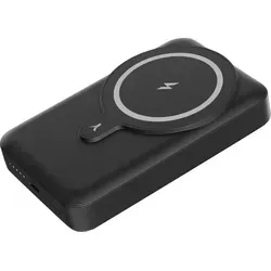 Akashi, MagSafe-Powerbank 15W 10000mAh USB-C 20W, Schwarz - Schwarz