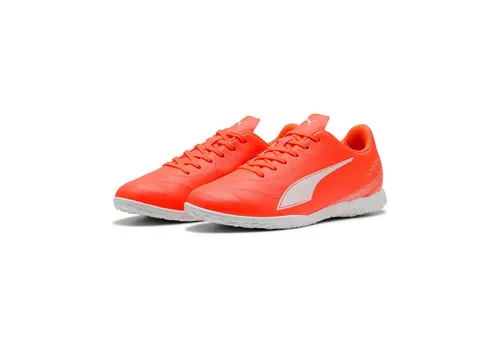 PUMA Herren Vitoria II IT Fußballschuh, Glowing Red White, 46 EU - Fußballschuhe für optimale Ballkontrolle und Komfort auf dem Platz, ideal für ambitionierte Spieler.