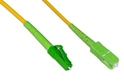 LINK LKLCSCAPCS1 Glasfaserkabel APC LC A APC SC Singlemode Simplex MT.1, Gelb