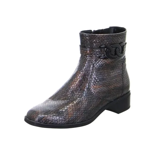 ara Damen Graz Stiefelette, SCHWARZ, 36 EU Weit - Wanderschuhe mit Wechselfussbett und High Soft-Technologie für optimalen Komfort und Unterstützung beim Gehen.