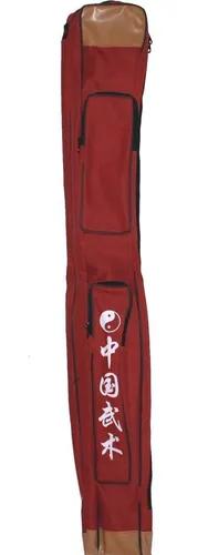 Doppel Tasche Tai Chi Schwert Bokken Säbel Hülle Sport Shinai 06