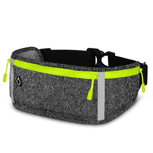 ONEFLOW Active Pro Laufgürtel für Google Pixel 9 Pro – Atmungsaktive Sport Handytasche - Praktischer Laufgürtel mit drei Fächern für sicheren Stauraum. Wasserdicht und atmungsaktiv, ideal für Jogging und Fitness. Reflektoren sorgen für Sicherheit bei Dunkelheit.