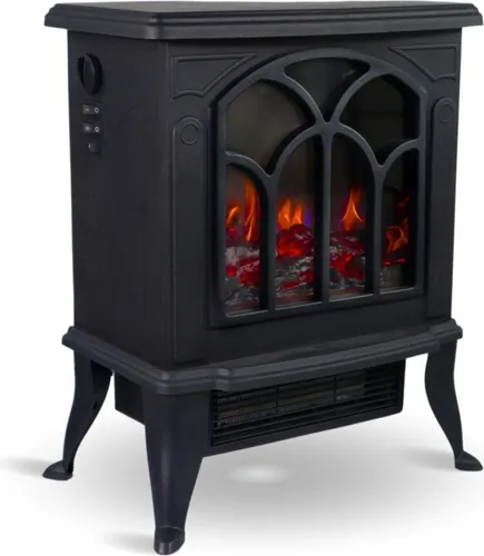 Mobiclinic® Tragbarer elektrischer Standkamin, 900/1800W - Elektrischer Kamin mit 3D-Flamme und Überhitzungsschutz, ideal für Räume bis 25 m². Genießen Sie eine sichere und gemütliche Atmosphäre mit einem modernen, kompakten Design.