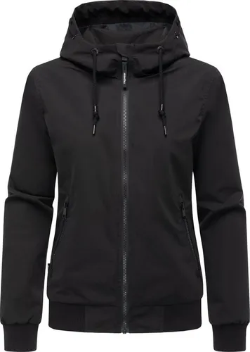 Ragwear Damen Übergangsjacke Oggie YOUMODO Black 3XL - Moderne Funktionsjacke für wechselhafte Wetterbedingungen: wasser- und winddicht, mit verstellbarer Kapuze und seitlichen Taschen. Ideal für Alltag und Freizeit, kombiniert Stil und Funktionalität.