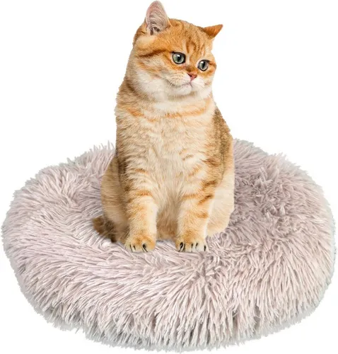 Defactoshop Tierbett Hundebett, Hundekissen in Leinenoptik, Hundekorb, rutschfeste DIA