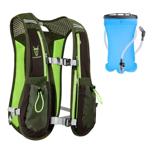 UTOBEST Trinkrucksack 5L, Laufweste, Herren Damen Ultraleicht Laufrucksack für Laufen, Marathon, Jogging, Radfahren