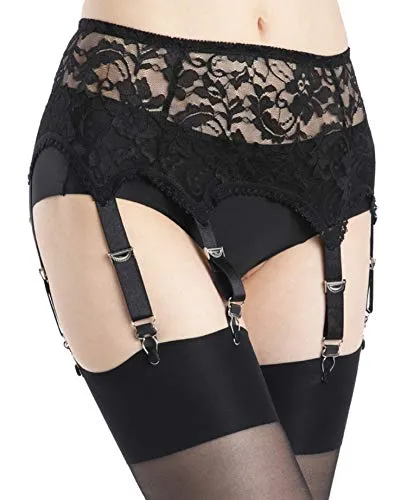 Strumpfhalter Schwarz von Aurueda