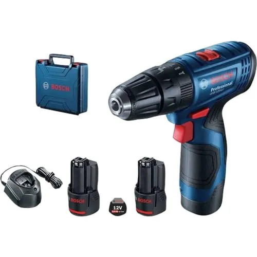 Bosch Professional GSR 120-LI Akku-Bohrschrauber - Akkuschrauber mit 12V Li-Ion Akku, 2-Gang-Getriebe und integrierter LED-Diode für präzise Arbeiten an schwer zugänglichen Stellen. Ideal für Profis und sofort einsatzbereit.