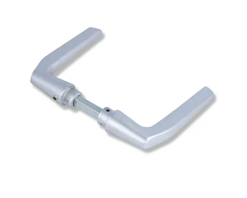 MS Beschläge Aluminium Drückerpaar - Hochwertige Türklinke für Ihre Türen - Türsicherungen: Aluminium Türdrückerpaar mit stilvollen Oberflächen, einfache Montage und optimale Handhabung für ein elegantes Zuhause.