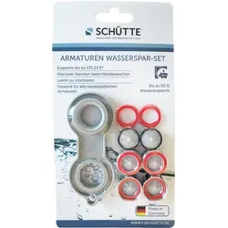 SCHÜTTE Mischdüsen Wassersparset , Durchflussbegrenzer, mit Universalschlüssel