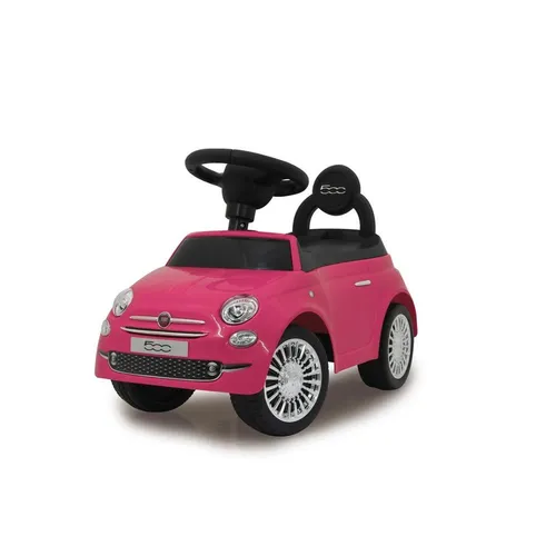 Jamara 460436 Rutscher FIAT 500 - Offiziell lizenziert - Kinderfahrzeug mit Kofferraum unter der Sitzfläche, Schub- und Haltegriff sowie verschiedenen Sounds und Hupe für ein authentisches Fahrerlebnis.