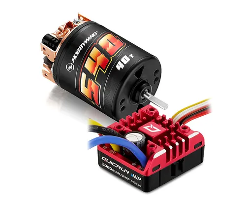 HobbyWing Combo Variomatik Quicrun Brushed WP1080 Motor 540 40T Crawler - Motoren für Funktionsmodellbau, leistungsstarker 540 40T Motor für präzise Steuerung und optimale Leistung im Crawler-Bereich.