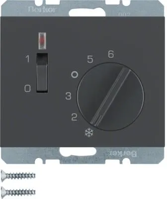 Berker K.1 Raumtemperaturregler 230V mit Öffner (anthrazit) von Berker