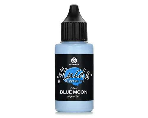 Fluids Alcohol Ink OPAK BLUE MOON, Alkoholtinte für Fluid Art und Resin, blau