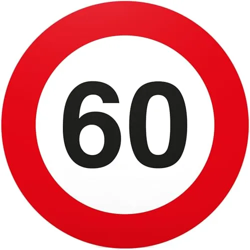 DankeDir! 60. Geburtstag Geschenk Schild 20 x 20 cm Geschenkidee Geburtstagsgeschenk runder Geburtstag 60er