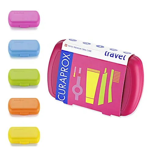 Produktbild Curaprox Travel Set Zahnbürste + Zahnpasta + 2 Bürsten, mehrfarbig