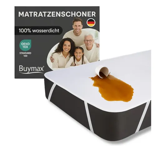 Matratzenschoner Matratzenauflage Buymax, 2-er Set Wasserdichter Matratzenschoner, Matratzenschutz