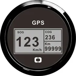 Osculati Geschwindigkeitsmesser Kompass Kilometerzähler GPS Schwarz