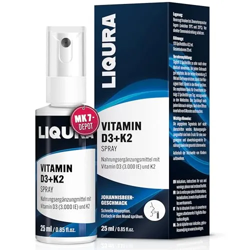 LIQURA Vitamin D3 K2 Spray mit MK7-Depot