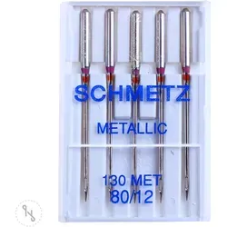 SCHMETZ Metallic-Nadeln 5er Packung Stärke 80 von SCHMETZ