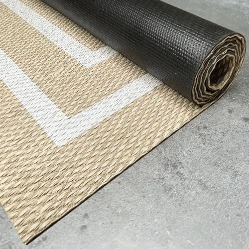 STORESDECO Premium Vinyl Teppich 60x200 cm in weiß von STORESDECO