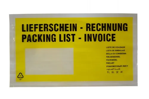 Lieferscheintaschen DIN lang 