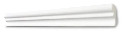 Decosa Zierleiste Decosa Deckenleiste D50 (Silvana), 40 x 50 mm, Länge: 2 m, Kleben, Polystyrol (Styropor), 1-St. weiß