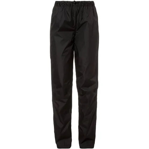 VAUDE Fluid Regenhose Damen - Größe 38 in Schwarz - Wetterfeste Funktionshose mit robuster Ceplex Active-Beschichtung, wind- und wasserdicht sowie atmungsaktiv. Ideal für Outdoor-Aktivitäten bei jedem Wetter.