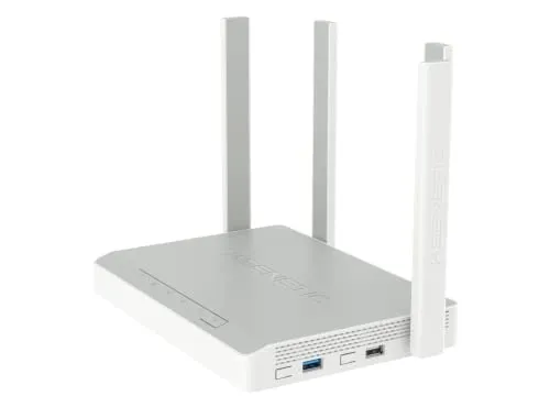 Keenetic Titan KN-1811-01-EU-UK AX3200 - Hochleistungs-Mesh Wi-Fi 6 Router - Drahtlose Router mit 6 LAN-Anschlüssen und Dual-Band-Technologie für blitzschnelles Internet und nahtlose Verbindung in großen Haushalten.