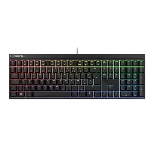 CHERRY MX 2.0S - Mechanische Gaming-Tastatur mit RGB-Beleuchtung - Klassische kabelgebundene Tastatur mit CHERRY MX RED Switches für ein direktes Tippgefühl. RGB-Beleuchtung mit über 16 Mio. Farben und nützlichen Gaming-Funktionen wie Anti-Ghosting.