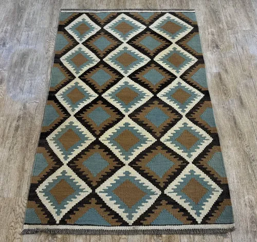 Rug Studios Teppich KELIM ORIGINAL HANDGEARBEITET, Rechteckig, Höhe: 5 mm, Handgefertigt, 80 x 128 cm, Multi
