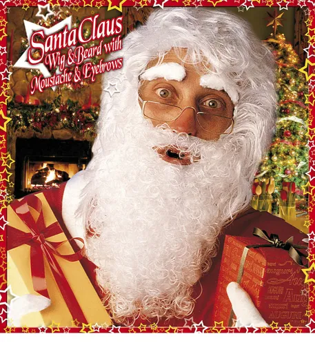 Weihnachtsmann Perrücke Bart Weihnachten Nikolaus Santa Claus Augenbrauen