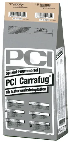 PCI Carrafug Fugenmörtel für Naturwerksteinplatten - Hochwertiger Mörtel für Balkon und Terrasse, temperaturbeständig von -20 °C bis +80 °C, ideal für langlebige Fugen.