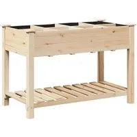 vidaXL Pflanzkasten mit Rankgitter 115x59x76 cm - Hochbeete aus massivem Kiefernholz, ideal für Innen- und Außenbereich, mit 6 Fächern für eine kreative Pflanzenpräsentation und langlebiger, wetterfester Konstruktion.